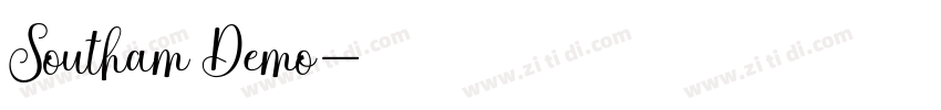 Southam Demo字体转换